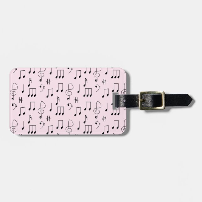 Just Noted Pink Luggage Tag (Front Horizontal)