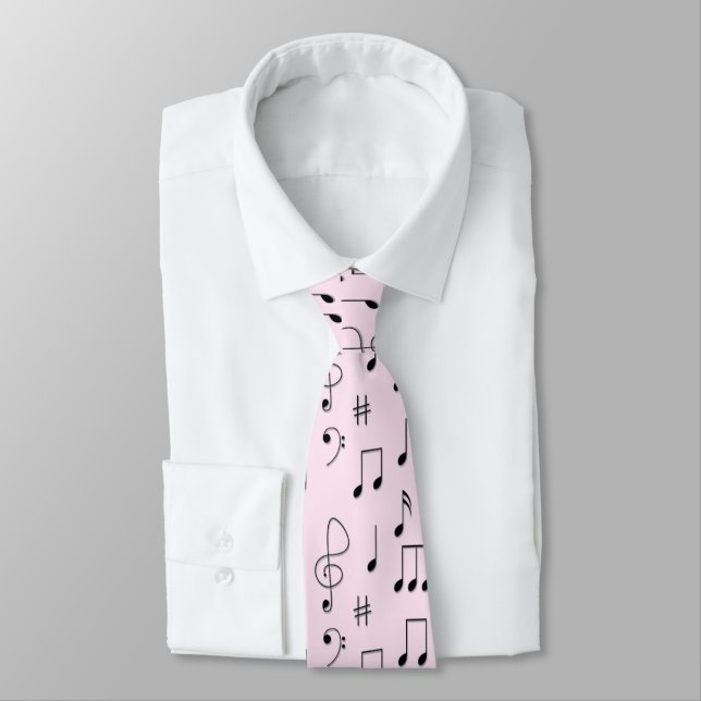 Just Noted Pink Neck Tie (Tied)
