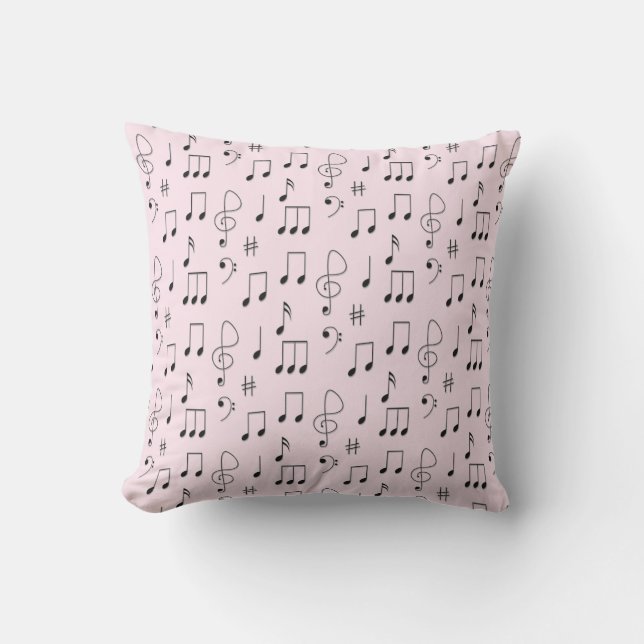 Just Noted Pink Outdoor Pillow (Front)