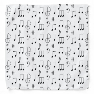 Just Noted White Bandana