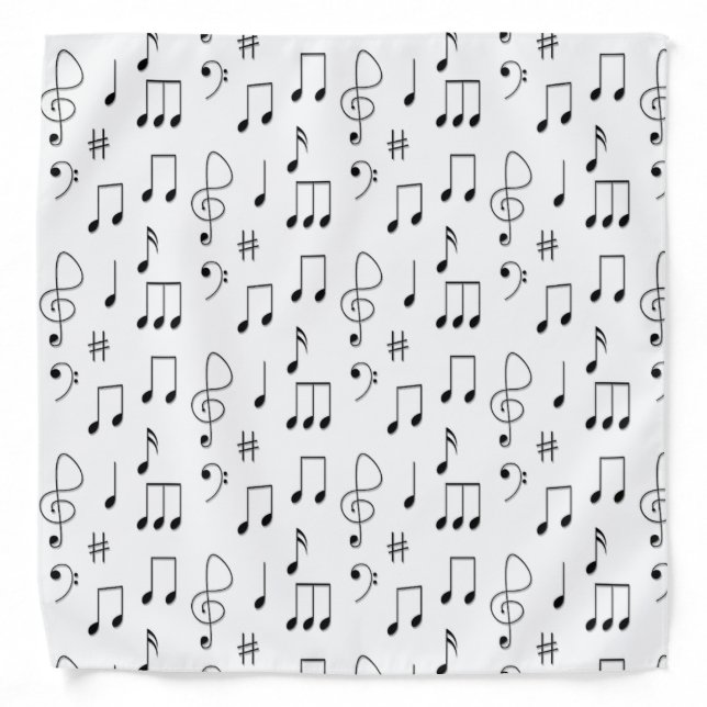 Just Noted White Bandana (Front)