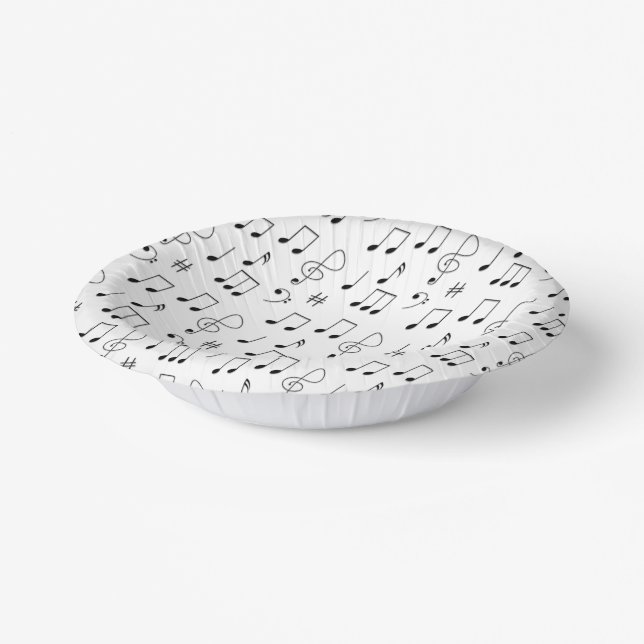 Just Noted White Paper Bowls (Angled)