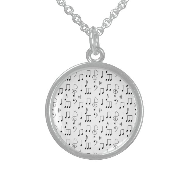 Just Noted White Sterling Silver Necklace (Front)