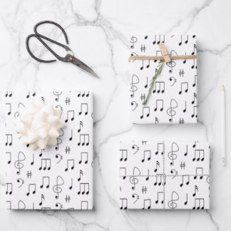 Just Noted White Wrapping Paper Sheets