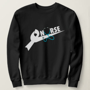 Just Nurse Stethoscope Bow Shirt, Gift for Nurse,  Sweatshirt