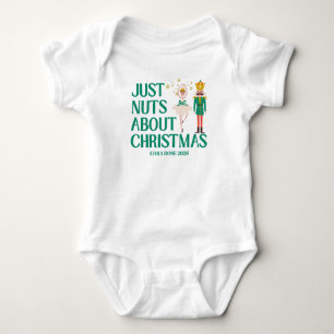 Just Nuts About Christmas Nutcracker Ballerina  Baby Bodysuit