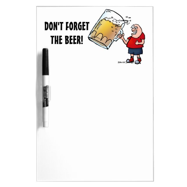 Just One BIG Beer Guy Dry-Erase Board (Front)