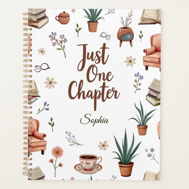 Just One Chapter | Custom Name Planner (Front)