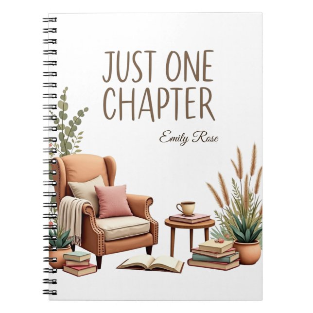 JUST ONE CHAPTER Personalized Notebook (Front)