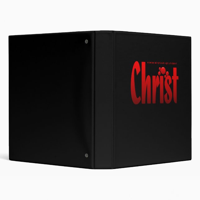 Just One Drop - Romans 5:9 3 Ring Binder (Background)