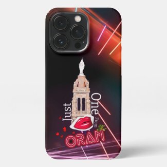 Just one kiss from Oran, Black Neon Phone Case