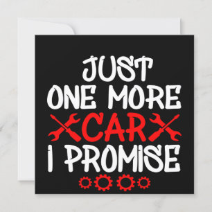 Just One More Car I Promise Invitation