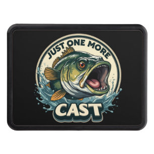 Just One More Cast Bass Fishing Hitch Cover