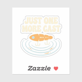 Just One More Cast Sticker | PNW Mountain Tee