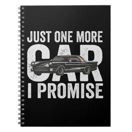 Just one More Cat I Promise Funny Auto Mechanic  Notebook