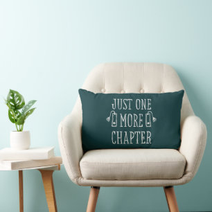 Just One More Chapter Book Lover Lumbar Pillow