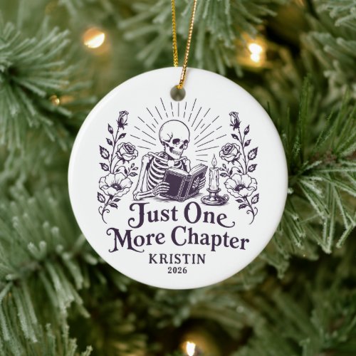 Just One More Chapter Book Lover Ornament