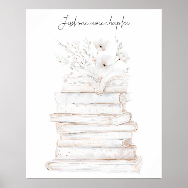 Just One More Chapter Book Lovers  Poster (Front)