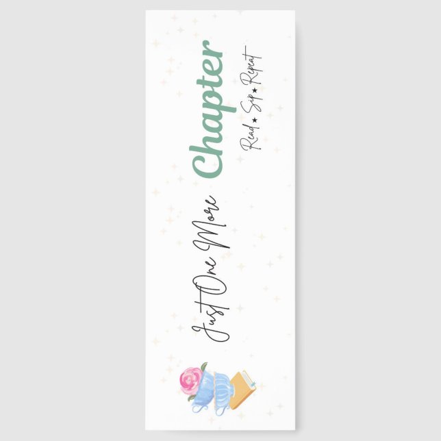 Just One More Chapter Bookmark (Front)