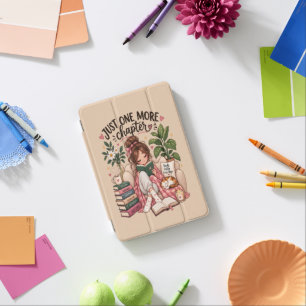 Just One More Chapter – Cozy Book Lover Notebook iPad Mini Cover