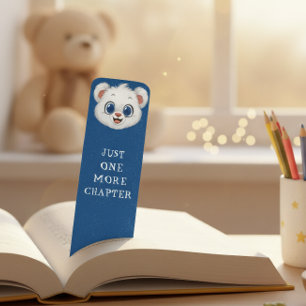Just One More Chapter Cute Bear Bookmark for Kids