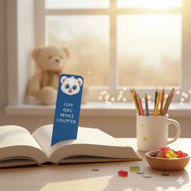 Just One More Chapter Cute Bear Bookmark for Kids  (Creator Uploaded)