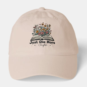Just One More Chapter Floral Book Hat