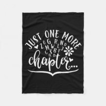 Just One More Chapter. Funny Reading Design
