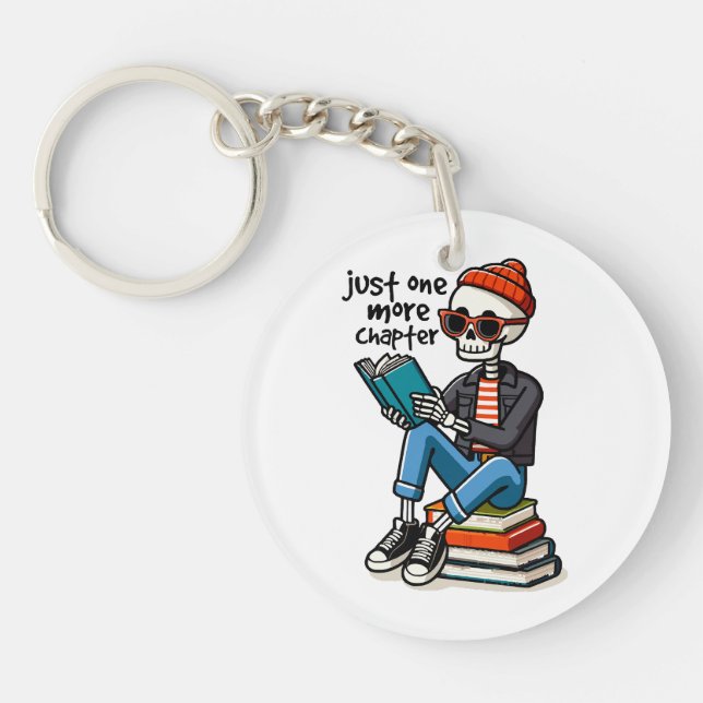 Just One More Chapter Keychain (Front)