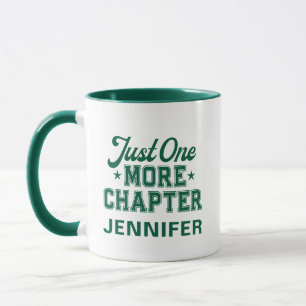 Just One More Chapter Mug Green Bookworm