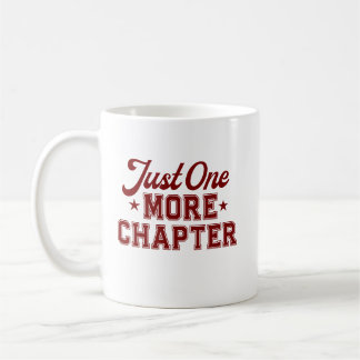 Just One More Chapter Mug Maroon Bookworm