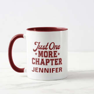 Just One More Chapter Mug Maroon Bookworm