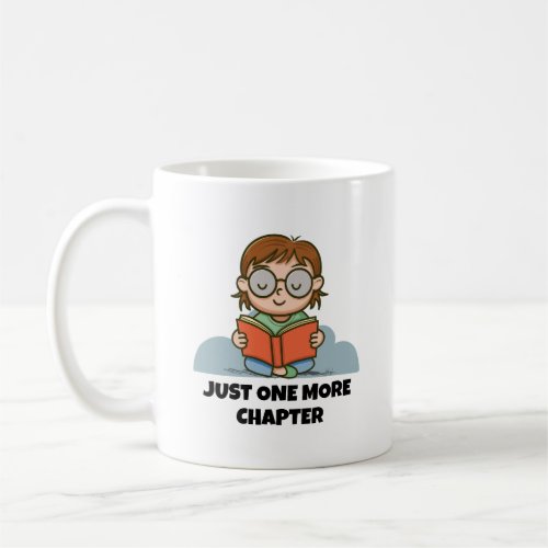 Just One More Chapter, Reading Book Worm Coffee Mug