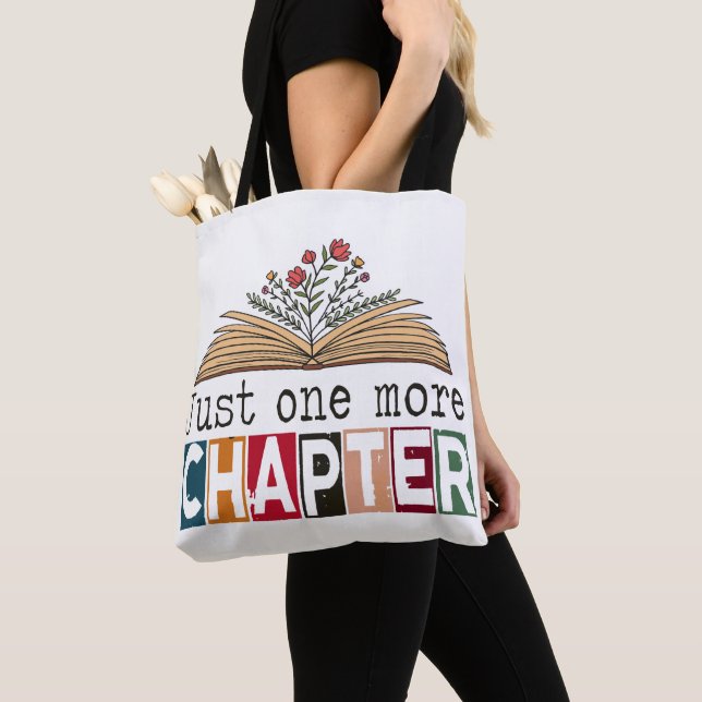 Just one More Chapter  Tote Bag (Close Up)