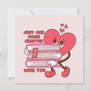 Just One More Chapter With You Romantic Book Lover Holiday Card