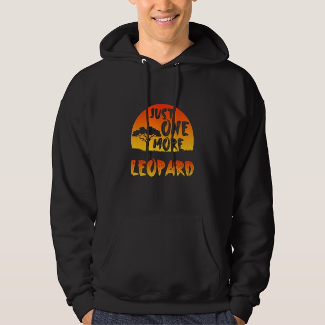 Just One More Leopard Inspirational Endangered Ani Hoodie (Front)