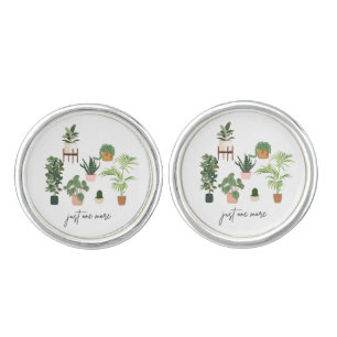 Just One More Plant gardening, Plant Lady , plant Cufflinks