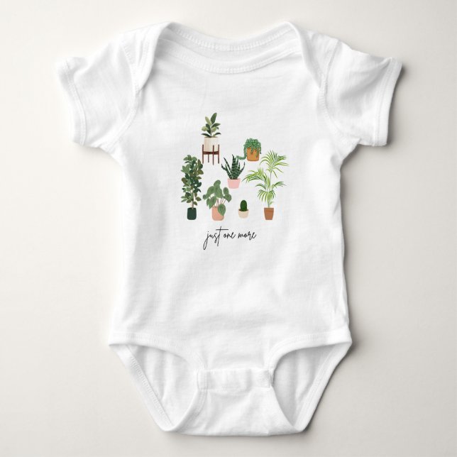 Just One More Plant Shirt, Plant Lady T-Shirt, Pla Baby Bodysuit (Front)