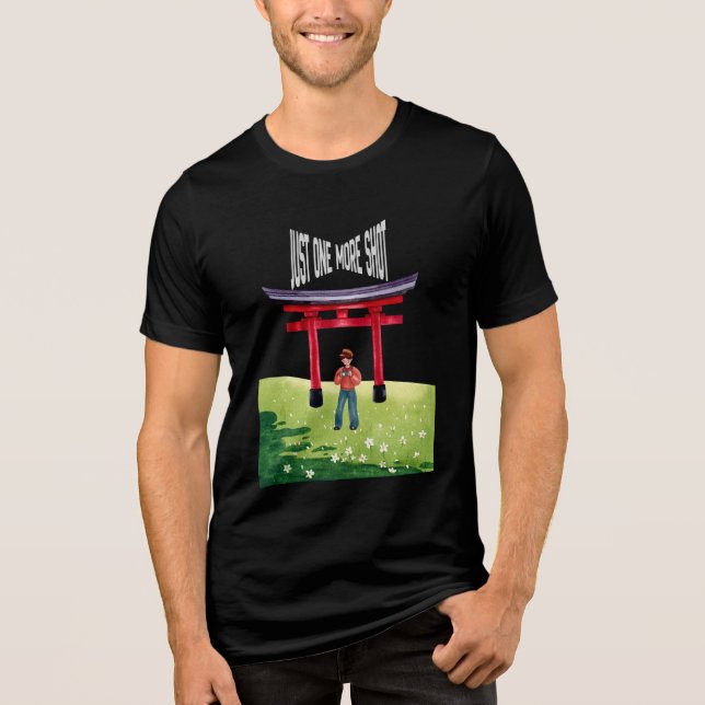 Just One More Shot Tri-Blend Shirt (Front)