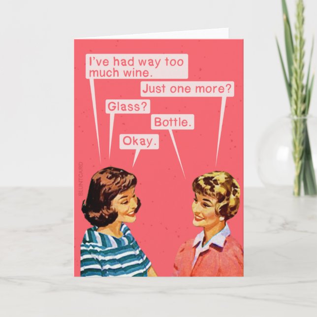 Just one more....wine card (Front)