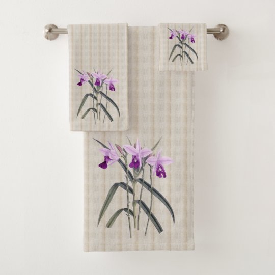 Just Orchids Bath Towel Set
