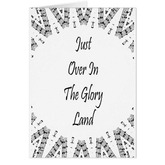 Just Over In The Glory Land Cards (Front)