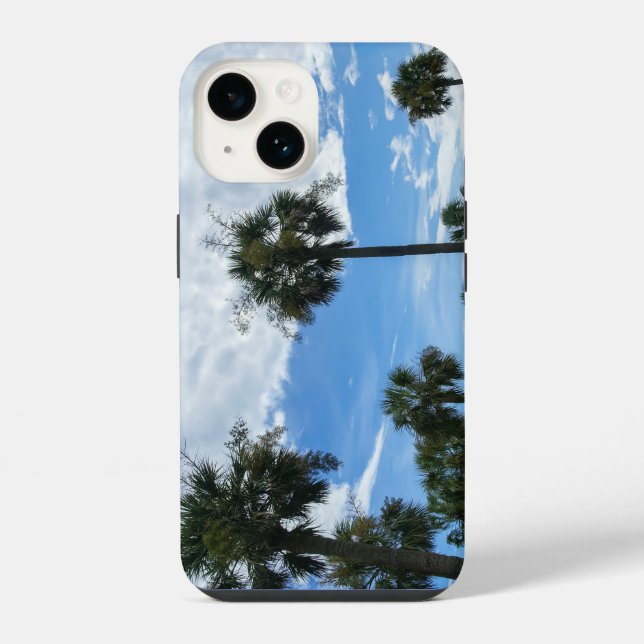 Just Palm Trees Iphone Case (Back)