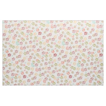 Just Paws Combed Cotton (56" Width) Fabric by Thru_the_camera_lens at Zazzle