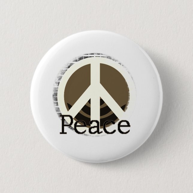 Just Peace Pinback Button (Front)