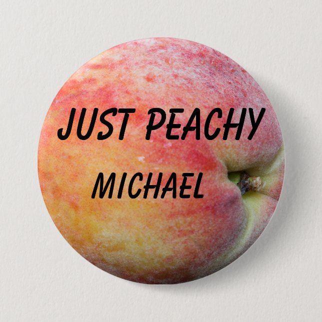 Just Peachy Button (Front)