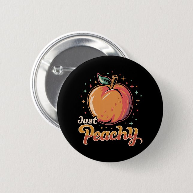Just peachy! button (Front & Back)