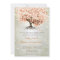 Just Peachy Coral Heart Leaf Tree Wedding Invites