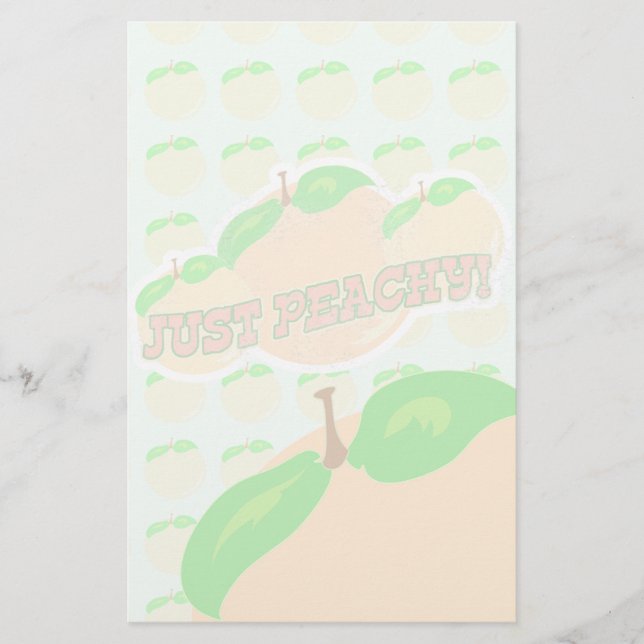 Just Peachy Fade Stationery (Front)