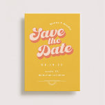 Just Peachy Non Photo Wedding Save the Date<br><div class="desc">A wedding save the date with a custom photo and peach colored retro style typography is a unique and stylish way to announce your upcoming nuptials to your friends and family. The peach vintage style font adds a touch of retro and whimsy. This design is sure to impress and get...</div>